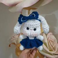 عروسک  بافتنی مخملی