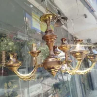 یک جفت لوستر ۹لامپه سالم|لوستر و چراغ آویز|تبریز, |دیوار