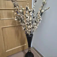 گل های مصنوعی و گلدان،وسایل دکوری...