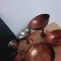 ظروف مسی قدیمی ورق ضخیم و سنگین