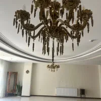 یک جفت لوستر بلور طرح برنز