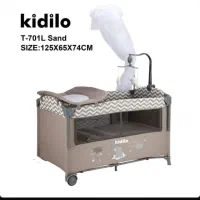 تخت و پارک بازی کنار مادر کیدیلو مدل kidilo T-701L