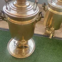 سماورزغالی برنجی|کلکسیون اشیاء عتیقه|گرمدره, |دیوار