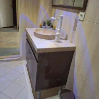 روشویی سنگی با کابینت پی وی سی