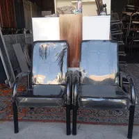 صندلی تمام مشکی رنگ کوره ای