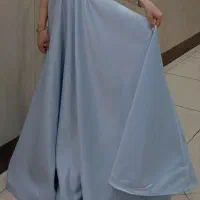 لباس پرنسسی بدون آستین آبی آسمانی