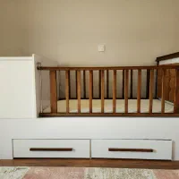 ست تخت و کمد کودک برند ژیک (تمیز و سالم)|تخت و سرویس خواب|گرگان, |دیوار