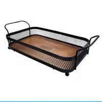 انواع سینی پذیرایی چوبی و استیل رایزر