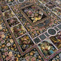 فرش طرح باغ ارم ۱۰۰۰شانه کیفیت