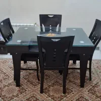 میزغذاخوری 4نفره تمام چوب سنگین