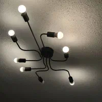 لوستر سقفی 8 شاخه|لوستر و چراغ آویز|رشت, سعدی (تختی)|دیوار