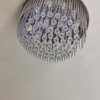 لوسترسقفی کریستال گرد 10شاخه قیمت 6میلیون