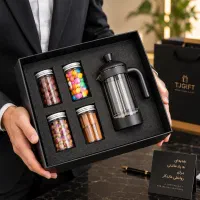 ست فرنچ پرس و دمنوش TJ516 ویژه هدیه سازمانی