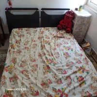 تخت خواب دونفره چوبی همرا تشک