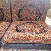 چهار عدد پشتی قالی دستبافت راورطرح کبگی