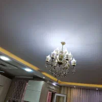لوستر برنز ۱۲ شعله|لوستر و چراغ آویز|ری, دولت‌آباد|دیوار