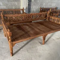 تخت سنتی چوب روس و ایرانی|مبلمان خانگی و میز عسلی|بوشهر, |دیوار