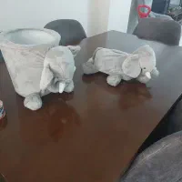 ست جا دستمال و سطل آشغال طرح فیل