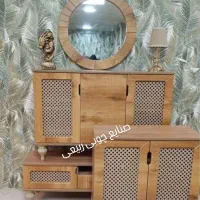 کنسول آینه ست اقتصادی وافل حصیر|بوفه، ویترین، کنسول|تهران, شهرک ولیعصر شمالی|دیوار