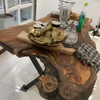 میز ناهار خوری روستیک ۸ الی ۱۰ نفره