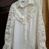 بولیز شومیز مجلسی گیپور دار