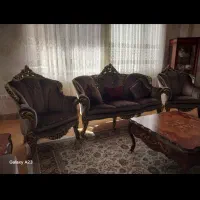 ست کامل مبل سلطنتی ۹ نفره چوب راش و ناهارخوری۶نفره