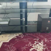 فروش زیر تلویزیونی شیشه ای