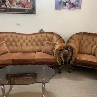 مبل راحتی همراه میز و عسلی