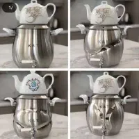 کتری قوری استیل کف چدن(اقساط3چک) نو
