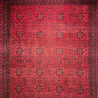 فرش دستبافت 12متری نقش بخارایی رنگ لاکی گیاهی|فرش|مشهد, فلسطین|دیوار