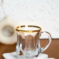 استکان کمرباریک لب طلا اصل