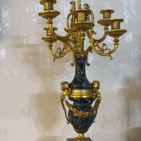 ساعت و شمعدان برنج|ساعت دیواری و تزئینی|ری, ظهیرآباد|دیوار