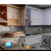 نصب ماربل شیت و ترمووال.برچسب کابینت و|خدمات پیشه و مهارت|تبریز, |دیوار