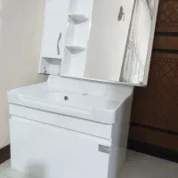 روشویی کابینت و آینه باکس بزرگ