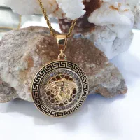 مدال وزنجیر طرح طلا