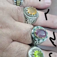 انگشتره نقره تکی و جفتی