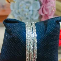 سه عدد النگوی نقره نو نو دارای فاکتور معتبر