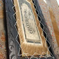 تابلو قاب وان یکاد و چهارقل.قاب چوبی و پوست طبیعی|تابلو، نقاشی، عکس|شاهینشهر, شهرک میلاد|دیوار