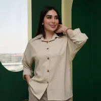شومیز زنانه شانتون دکمه دار