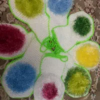 لیف کاموا ونخی محکم زیبا اسکاج  رنگی  دست بافت
