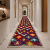 فرش فرشینه راهرویی پاسینکی باطرح دلخواه ست فرش شما