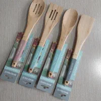 ست کف گیر قاشق چوبی جنس بامبو برند شنگیا