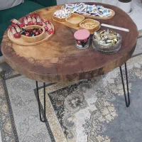 میز عسلی  تمام چوب|مبلمان خانگی و میز عسلی|اندیشه, اندیشه فاز ۱|دیوار