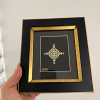 تابلو طلاکوب همراه با شناسنامه