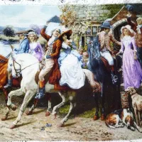 تابلو فرش دستبافت بدرقه عروس|تابلو فرش|اردبیل, |دیوار