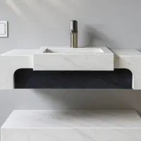 روشویی سرامیکی و فومیز و آیینه های بک لایت