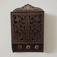 جاکلیدی و شلف دیواری چوبی