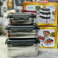 ظرف 3تیکه استیل