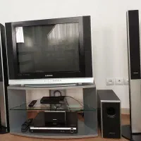 سینما با تلویزیون ومیز ودستگاه دیجیتال|سیستم صوتی خانگی|سمنان, |دیوار