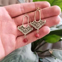 گوشواره دست‌ساز برنجین